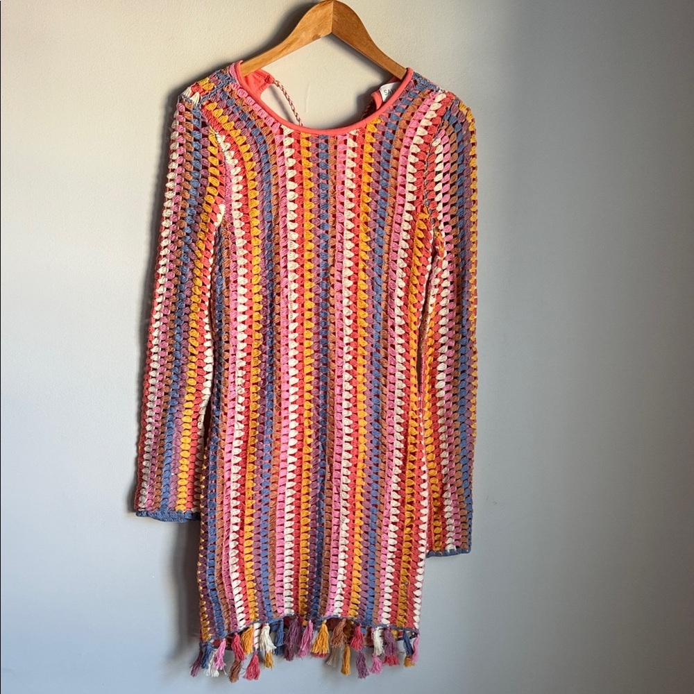 Saylor Multi Vonetta Mini Dress Large - Picture 2 of 14